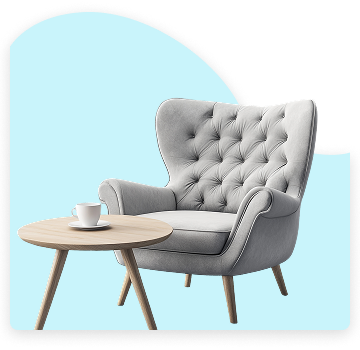 Кресло и стол